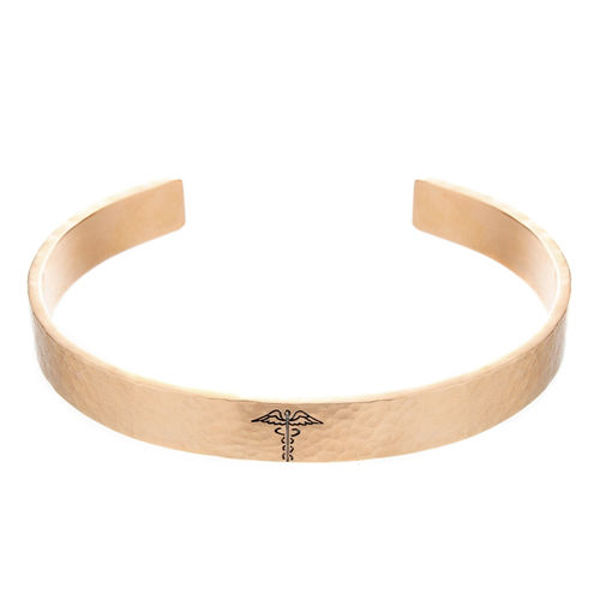 Picture of 14k Gold Medical ID Cuff Bracelet