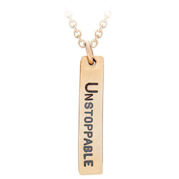Picture of 14K Gold Vertical Name Plate Necklace