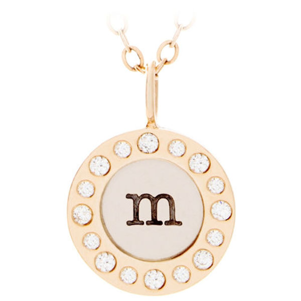 Picture of Diamond Circle Charm Necklace