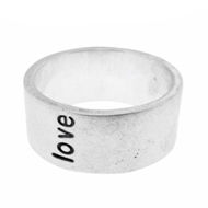 Picture of Women's Sterling Silver Duck Band Ring - 8mm