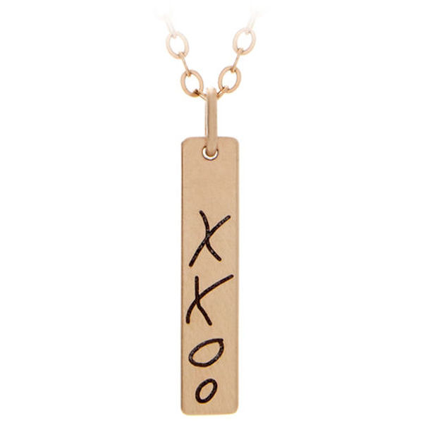 Picture of  Engraved Gold Tag Necklace